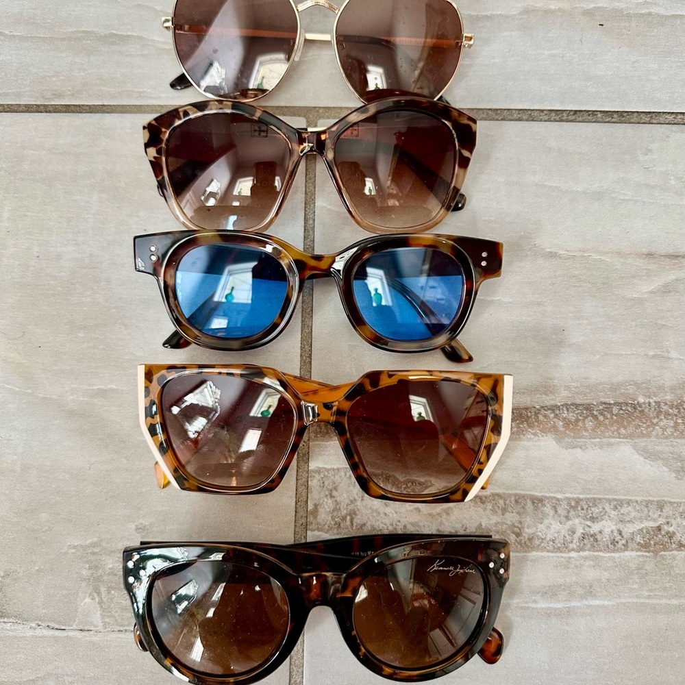 LOT of 5 Unbranded Stylish Sunglasses